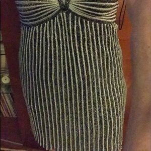 Missoni metallic ribbed knit mini